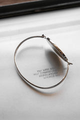 Mixed Panel 925 Sterling Silver Wood Bracelet 木皮拼接橢圓面板925純銀手環