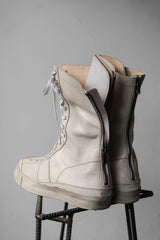 The Viridi-Anne Leather Lace-up Zip Boxing Boots 日本先鋒設計師品牌 皮革後拉鏈綁帶拳擊靴