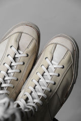 The Viridi-Anne Leather Lace-up Zip Boxing Boots 日本先鋒設計師品牌 皮革後拉鏈綁帶拳擊靴