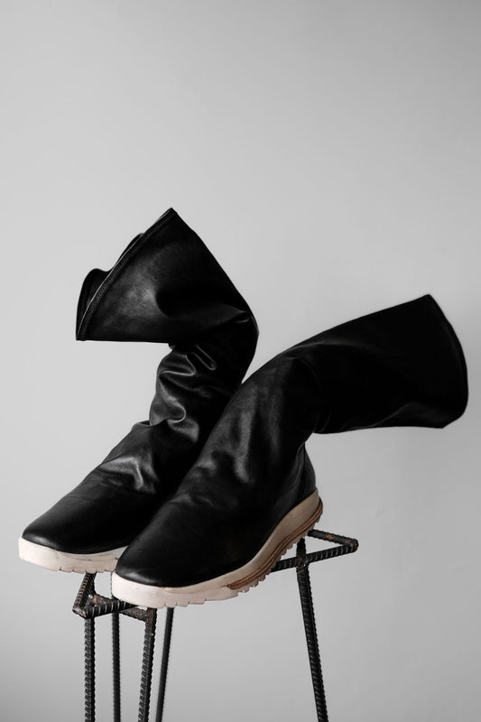 Rick Owens × Hood Rubber Company 18SS Dirt Grafton Sock Boots 高筒彈性皮革運動靴
