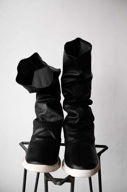 Rick Owens × Hood Rubber Company 18SS Dirt Grafton Sock Boots 高筒彈性皮革運動靴