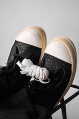 Rick Owens DRKSHDW Mesh Ramones High-Top Sneakers with Zipper 網眼拉鍊高筒休閒鞋