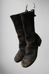 NORIEI Oiled Tanned Suede Leather Boots 日本鞋履設計師品牌 植鞣革絨面麂皮長靴