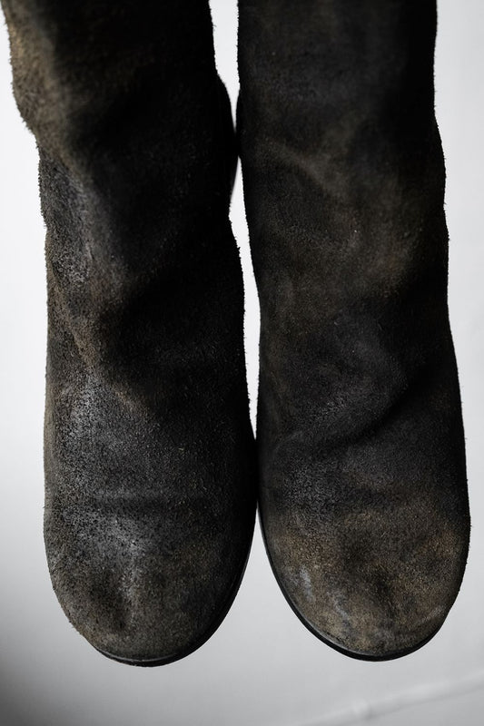NORIEI Oiled Tanned Suede Leather Boots 日本鞋履設計師品牌 植鞣革絨面麂皮長靴