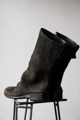 NORIEI Oiled Tanned Suede Leather Boots 日本鞋履設計師品牌 植鞣革絨面麂皮長靴