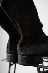 NORIEI Oiled Tanned Suede Leather Boots 日本鞋履設計師品牌 植鞣革絨面麂皮長靴