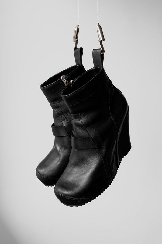 Rick Owens wedge boots 瑞克·歐文斯 楔型高跟靴