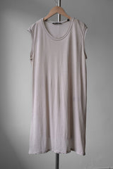 DAMIR DOMA Cotton / Cashmere Long Tank Top 法國設計師品牌 喀什米爾棉混紡 長版開叉背心 米色