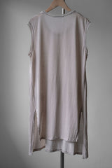 DAMIR DOMA Cotton / Cashmere Long Tank Top 法國設計師品牌 喀什米爾棉混紡 長版開叉背心 米色