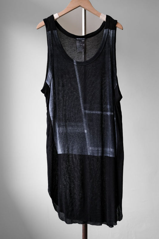 Ann Demuelemeester Rayon Printed Tank Top 人造絲混紡印花長版背心