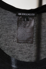 Ann Demuelemeester Rayon Printed Tank Top 人造絲混紡印花長版背心