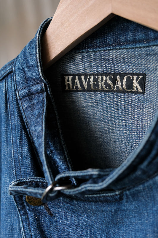 HAVERSACK Motorcycle Motive Denim Jacket 日本復古設計師品牌 雙排扣單寧機車夾克