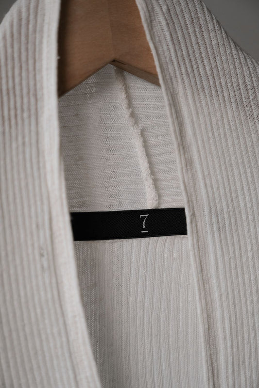 JULIUS 13SS Silknep Rib Tee 蝙蝠袖螺紋針織長版T