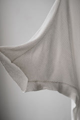 JULIUS 13SS Silknep Rib Tee 蝙蝠袖螺紋針織長版T