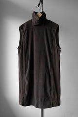 Rick Owens DRKSHDW Corduroy Turtleneck Long Vest 燈芯絨拼接長版高領背心