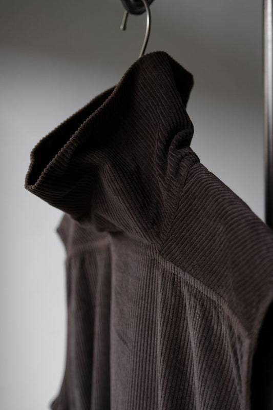 Rick Owens DRKSHDW Corduroy Turtleneck Long Vest 燈芯絨拼接長版高領背心