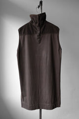 Rick Owens DRKSHDW Corduroy Turtleneck Long Vest 燈芯絨拼接長版高領背心