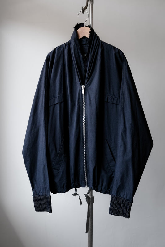 Damir Doma Draped Collar Zip Jacket with Drawstring Hem 歐洲前衛設計師品牌 垂墜領拉鍊外套
