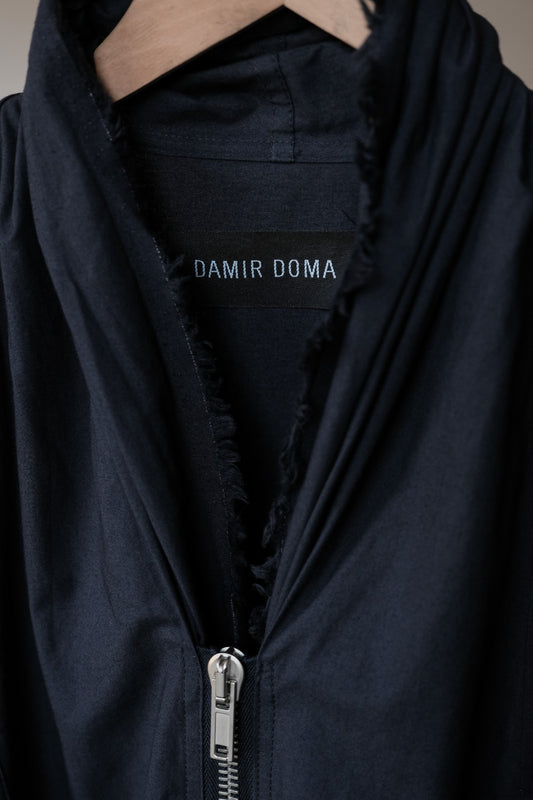 Damir Doma Draped Collar Zip Jacket with Drawstring Hem 歐洲前衛設計師品牌 垂墜領拉鍊外套