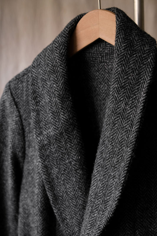 Unknown Wool Herringbone Twill Coat 羊毛人字紋長袍大衣