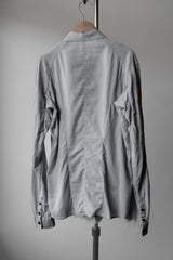 DEVOA Distressed Hem Long Sleeve Shirt 日本設計師品牌 灰色毛邊長袖襯衫