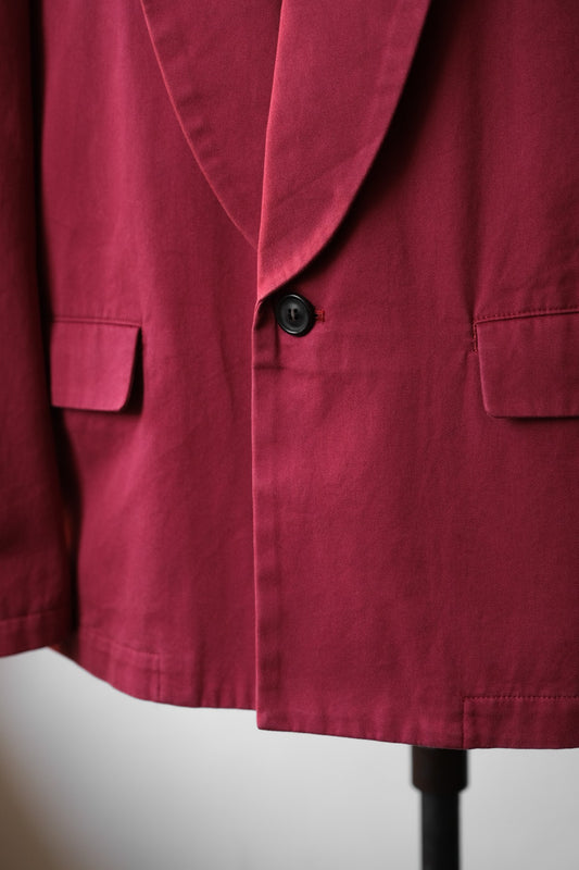 UNUSED Red Shawl Collar Cotton Jacket 日本設計師品牌紅色絲瓜領西裝外套