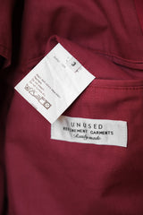 UNUSED Red Shawl Collar Cotton Jacket 日本設計師品牌紅色絲瓜領西裝外套