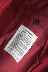 UNUSED Red Shawl Collar Cotton Jacket 日本設計師品牌紅色絲瓜領西裝外套