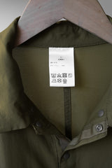 atelierbluebottle nylon shirt Olive 日本戶外機能品牌 尼龍輕量襯衫