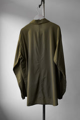 atelierbluebottle nylon shirt Olive 日本戶外機能品牌 尼龍輕量襯衫