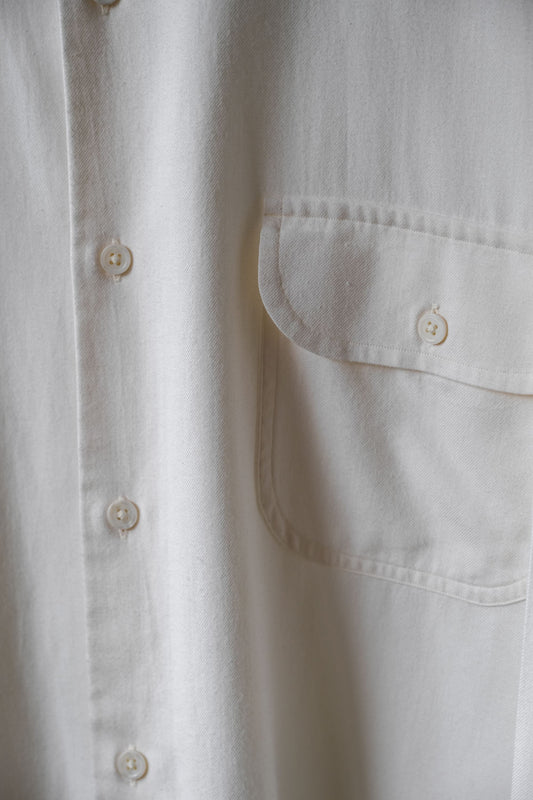 Porter Classic - CASHMERE COTTON SHIRT - WHITE(商品在海葵工作室)