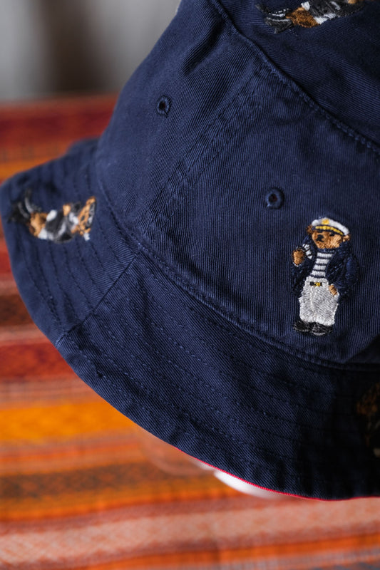 Polo Ralph Lauren Reversible Bear Embroidered Bucket Hat 雙面戴小熊刺繡漁夫帽