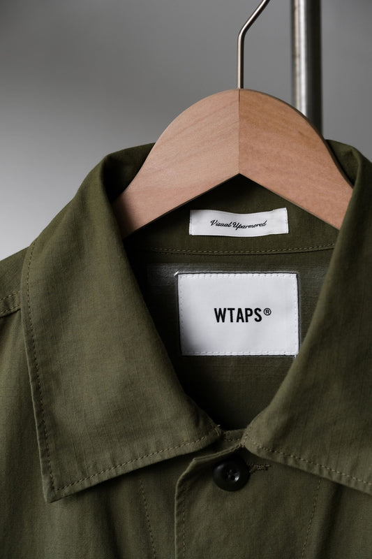 WTAPS 18F/W Jungle L/S Shirt NYCO Ripstop 西山徹 抗撕裂布軍裝襯衫外套