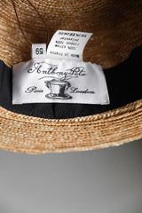 Anthony Peto Straw Boater Hat 法國製 編織船夫草帽