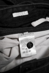 COMOLI Belted Denim Short Pants 日本設計師品牌 黑丹寧腰帶短褲