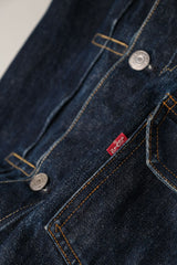 Levi’s Vintage Clothing LVC 1990’s 506XX Type 1 Buckle Selvedge Denim Jacket 555廠美國製 深色布邊牛仔外套