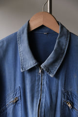 ”VETRA” Remake French Vintage Zip Work Jacket French vintage workwear remake zipper work jacket (product in Anemone Studio)