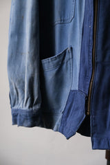 ”VETRA” Remake French Vintage Zip Work Jacket French vintage workwear remake zipper work jacket (product in Anemone Studio)