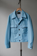 ”SOUTHAMPTON” Vintage Seersucker Check Cropped Jacket Made in USA 美國製古著 類泡泡紗格紋短版夾克