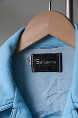 ”SOUTHAMPTON” Vintage Seersucker Check Cropped Jacket Made in USA 美國製古著 類泡泡紗格紋短版夾克