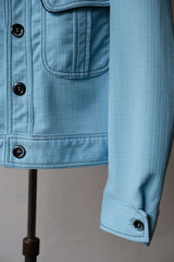 ”SOUTHAMPTON” Vintage Seersucker Check Cropped Jacket Made in USA 美國製古著 類泡泡紗格紋短版夾克