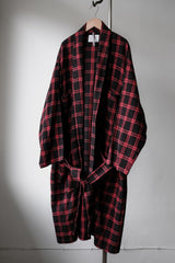 OVKLAB Check Tartan Night Robe 台灣街牌 紅黑格紋睡袍