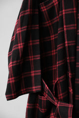 OVKLAB Check Tartan Night Robe 台灣街牌 紅黑格紋睡袍