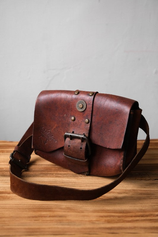 Vintage “Leatherman” Leather Buckle Shoulder Bag