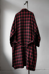 OVKLAB Check Tartan Night Robe 台灣街牌 紅黑格紋睡袍