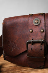 Vintage “Leatherman” Leather Buckle Shoulder Bag