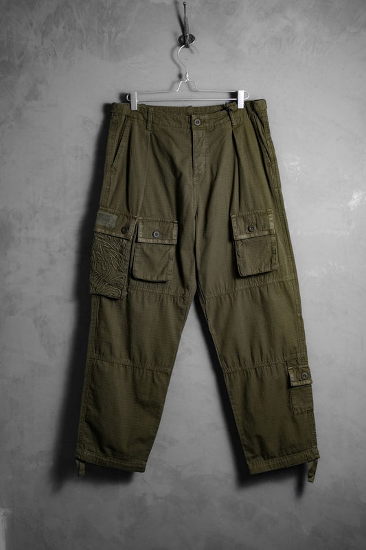 Timberland x CLOT FUTURE 73 Cargo Trousers ‘Olive Green’聯名刺繡口袋軍褲