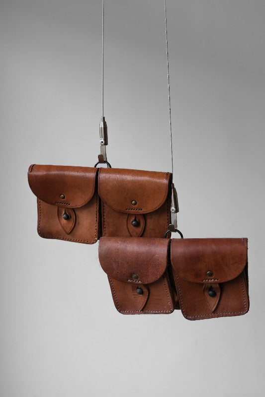 French Army Vintage Leather Magazine Belt Pouch 法國陸軍彈藥袋腰包