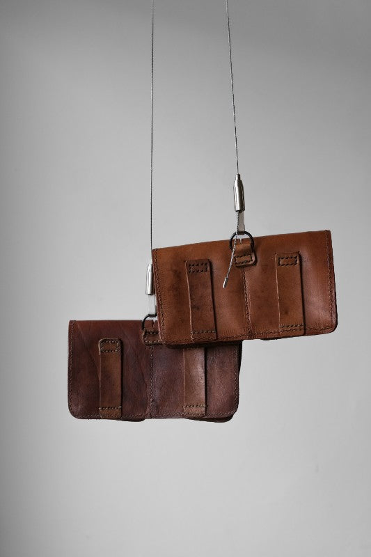 French Army Vintage Leather Magazine Belt Pouch 法國陸軍彈藥袋腰包