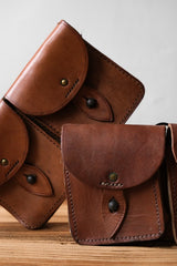 French Army Vintage Leather Magazine Belt Pouch 法國陸軍彈藥袋腰包